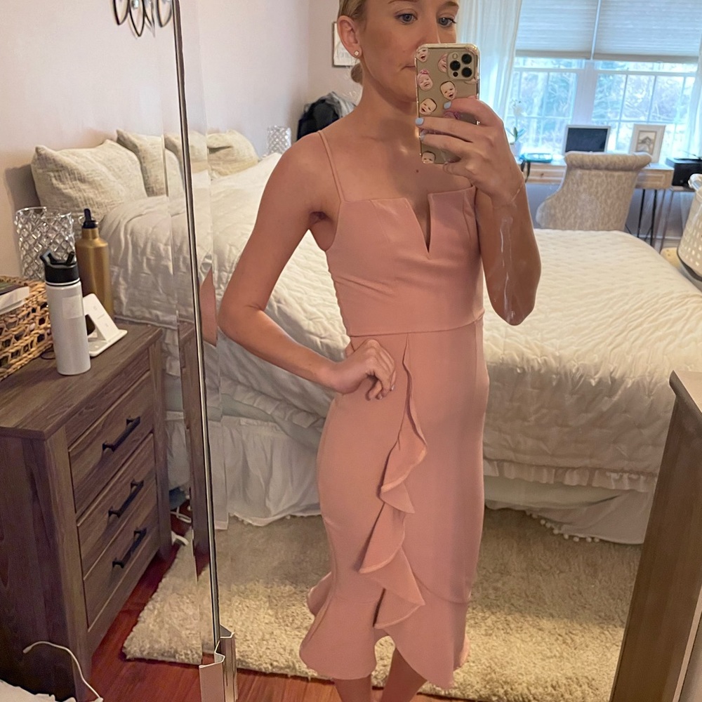 About us mauve/pink dress!